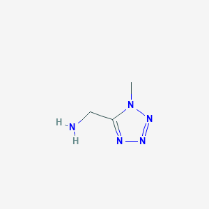 molecular formula C3H7N5 B2456344 (1-Methyl-1h-tetrazol-5-yl)methanamine CAS No. 131052-36-3