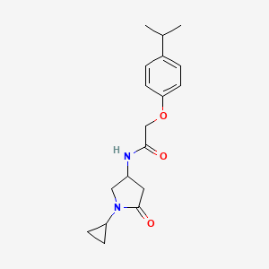 N-(1-cyclopropyl-5-oxopyrrolidin-3-yl)-2-(4-isopropylphenoxy)acetamide