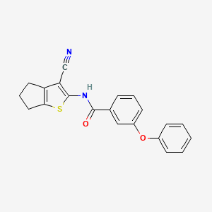 N-{3-cyano-4H,5H,6H-cyclopenta[b]thiophen-2-yl}-3-phenoxybenzamide