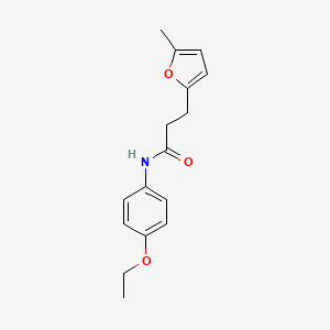 molecular formula C16H19NO3 B2456403 N-(4-ethoxyphenyl)-3-(5-methylfuran-2-yl)propanamide CAS No. 477281-44-0