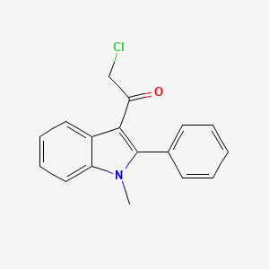 molecular formula C17H14ClNO B2456419 2-chloro-1-(1-methyl-2-phenyl-1H-indol-3-yl)ethan-1-one CAS No. 721892-15-5