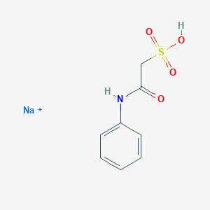 molecular formula C8H8NNaO4S B2456421 Sodium;2-anilino-2-oxoethanesulfonic acid CAS No. 5433-25-0