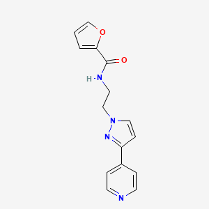 molecular formula C15H14N4O2 B2456467 N-(2-(3-(pyridin-4-yl)-1H-pyrazol-1-yl)ethyl)furan-2-carboxamide CAS No. 1448121-77-4