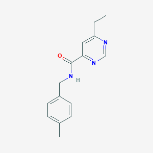 B2456541 6-Ethyl-N-[(4-methylphenyl)methyl]pyrimidine-4-carboxamide CAS No. 2415532-75-9