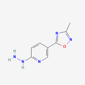 5-(6-Hydrazino-3-pyridyl)-3-methyl-1,2,4-oxadiazole
