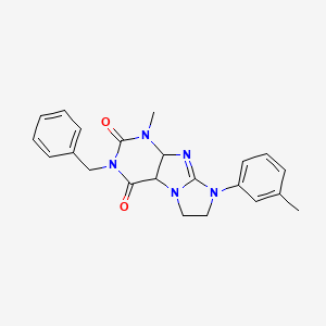 3-benzyl-1-methyl-8-(3-methylphenyl)-1H,2H,3H,4H,6H,7H,8H-imidazo[1,2-g]purine-2,4-dione