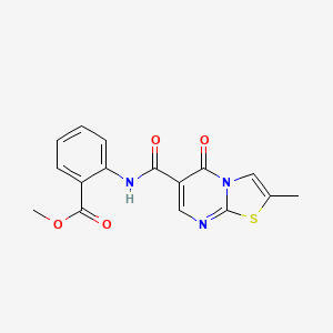 methyl 2-(2-methyl-5-oxo-5H-thiazolo[3,2-a]pyrimidine-6-carboxamido)benzoate