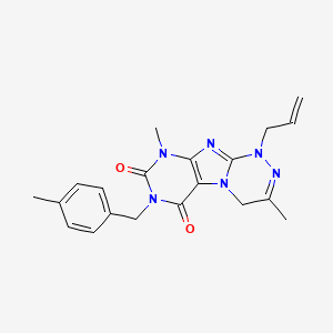 1-allyl-3,9-dimethyl-7-(4-methylbenzyl)-1,4-dihydro-[1,2,4]triazino[3,4-f]purine-6,8(7H,9H)-dione