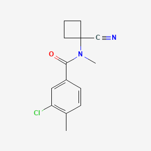 3-chloro-N-(1-cyanocyclobutyl)-N,4-dimethylbenzamide