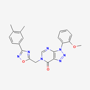 6-((3-(3,4-dimethylphenyl)-1,2,4-oxadiazol-5-yl)methyl)-3-(2-methoxyphenyl)-3H-[1,2,3]triazolo[4,5-d]pyrimidin-7(6H)-one
