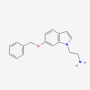 molecular formula C17H18N2O B2456638 2-(6-(benzyloxy)-1H-indol-1-yl)ethanamine CAS No. 1158495-23-8