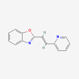 2-[(E)-2-(pyridin-2-yl)ethenyl]-1,3-benzoxazole