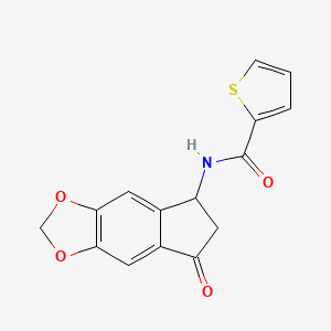N-(7-oxo-6,7-dihydro-5H-indeno[5,6-d][1,3]dioxol-5-yl)-2-thiophenecarboxamide