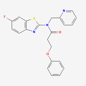 N-(6-fluorobenzo[d]thiazol-2-yl)-3-phenoxy-N-(pyridin-2-ylmethyl)propanamide
