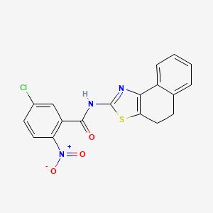 5-chloro-N-(4,5-dihydronaphtho[1,2-d]thiazol-2-yl)-2-nitrobenzamide