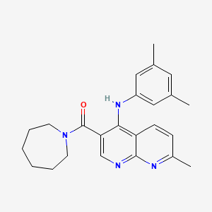3-(azepan-1-ylcarbonyl)-N-(3,5-dimethylphenyl)-7-methyl-1,8-naphthyridin-4-amine