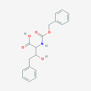 3-Hydroxy-4-phenyl-2-(phenylmethoxycarbonylamino)butanoic acid