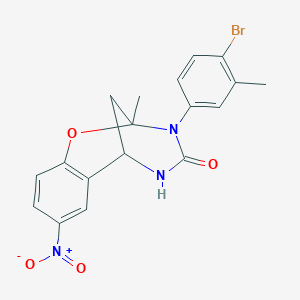 3-(4-bromo-3-methylphenyl)-2-methyl-8-nitro-5,6-dihydro-2H-2,6-methanobenzo[g][1,3,5]oxadiazocin-4(3H)-one