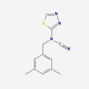 (3,5-Dimethylphenyl)methyl-(1,3,4-thiadiazol-2-yl)cyanamide