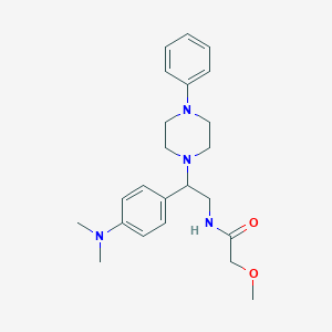 N-(2-(4-(dimethylamino)phenyl)-2-(4-phenylpiperazin-1-yl)ethyl)-2-methoxyacetamide