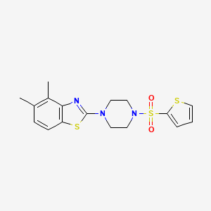 4,5-Dimethyl-2-(4-(thiophen-2-ylsulfonyl)piperazin-1-yl)benzo[d]thiazole