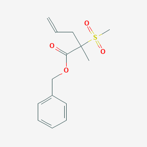 Benzyl 2-methyl-2-(methylsulfonyl)pent-4-enoate