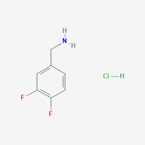 molecular formula C7H8ClF2N B2456788 3,4-Difluorobenzylamine hydrochloride CAS No. 403841-97-4