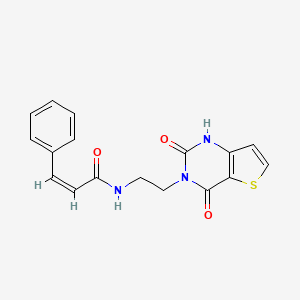 (Z)-N-(2-(2,4-dioxo-1,2-dihydrothieno[3,2-d]pyrimidin-3(4H)-yl)ethyl)-3-phenylacrylamide