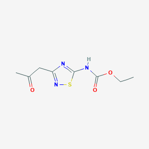 Ethyl (3-(2-oxopropyl)-1,2,4-thiadiazol-5-yl)carbamate