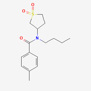 molecular formula C16H23NO3S B2456810 N-butyl-N-(1,1-dioxidotetrahydrothiophen-3-yl)-4-methylbenzamide CAS No. 898413-18-8