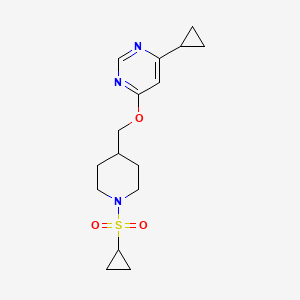 4-Cyclopropyl-6-((1-(cyclopropylsulfonyl)piperidin-4-yl)methoxy)pyrimidine