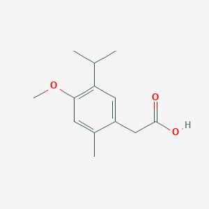 (5-Isopropyl-4-methoxy-2-methylphenyl)acetic acid