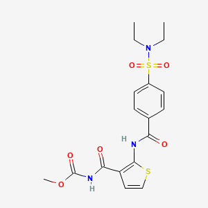 methyl (2-(4-(N,N-diethylsulfamoyl)benzamido)thiophene-3-carbonyl)carbamate