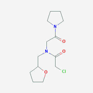 2-Chloro-N-(oxolan-2-ylmethyl)-N-(2-oxo-2-pyrrolidin-1-ylethyl)acetamide