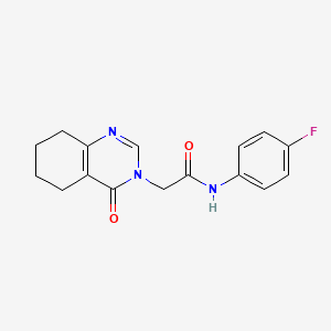 molecular formula C16H16FN3O2 B2456868 N-(4-fluorophenyl)-2-(4-oxo-3,4,5,6,7,8-hexahydroquinazolin-3-yl)acetamide CAS No. 1251568-18-9