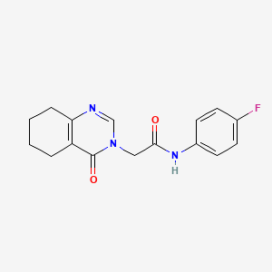 N-(4-fluorophenyl)-2-(4-oxo-5,6,7,8-tetrahydroquinazolin-3(4H)-yl)acetamide