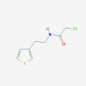 molecular formula C8H10ClNOS B2456874 2-chloro-N-[2-(thiophen-3-yl)ethyl]acetamide CAS No. 135709-70-5