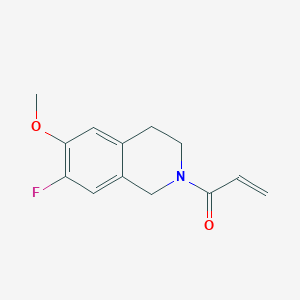 1-(7-Fluoro-6-methoxy-3,4-dihydro-1H-isoquinolin-2-yl)prop-2-en-1-one