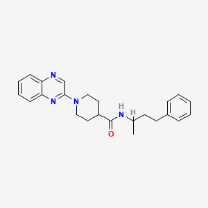 molecular formula C24H28N4O B2456916 N-(4-phenylbutan-2-yl)-1-(quinoxalin-2-yl)piperidine-4-carboxamide CAS No. 941950-09-0