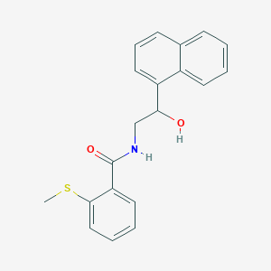 molecular formula C20H19NO2S B2456918 N-(2-hydroxy-2-(naphthalen-1-yl)ethyl)-2-(methylthio)benzamide CAS No. 1351635-43-2