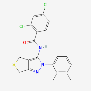 molecular formula C20H17Cl2N3OS B2456934 2,4-dichloro-N-[2-(2,3-dimethylphenyl)-4,6-dihydrothieno[3,4-c]pyrazol-3-yl]benzamide CAS No. 450344-11-3