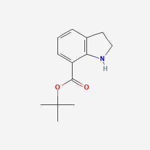 Tert-butyl 2,3-dihydro-1H-indole-7-carboxylate