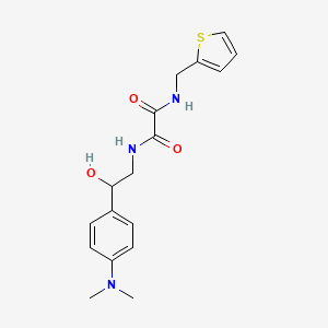 molecular formula C17H21N3O3S B2456988 N1-(2-(4-(dimethylamino)phenyl)-2-hydroxyethyl)-N2-(thiophen-2-ylmethyl)oxalamide CAS No. 1421506-95-7