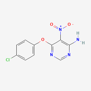 6-(4-Chlorophenoxy)-5-nitropyrimidin-4-amine