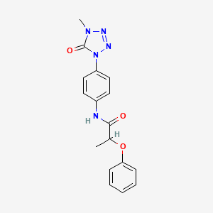 N-(4-(4-methyl-5-oxo-4,5-dihydro-1H-tetrazol-1-yl)phenyl)-2-phenoxypropanamide