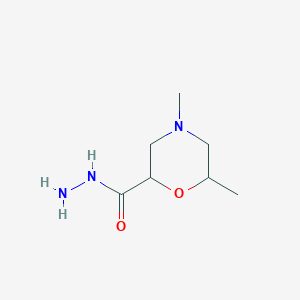 4,6-Dimethylmorpholine-2-carbohydrazide