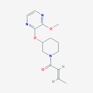 (E)-1-(3-((3-methoxypyrazin-2-yl)oxy)piperidin-1-yl)but-2-en-1-one