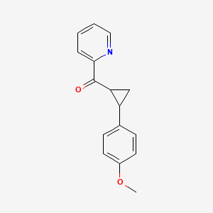 [2-(4-Methoxyphenyl)cyclopropyl](2-pyridinyl)methanone