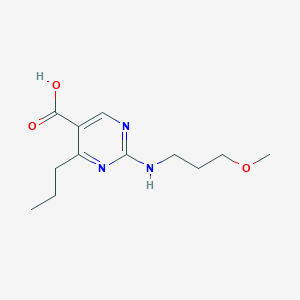 2-[(3-Methoxypropyl)amino]-4-propylpyrimidine-5-carboxylic acid