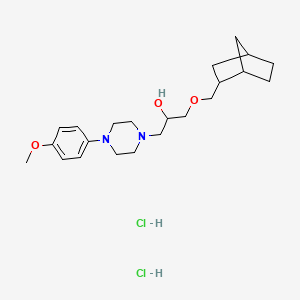 1-((1R,4S)-bicyclo[2.2.1]heptan-2-ylmethoxy)-3-(4-(4-methoxyphenyl)piperazin-1-yl)propan-2-ol dihydrochloride